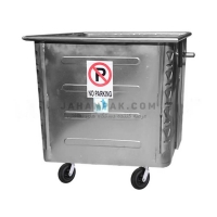 سطل زباله صنعتی 770 لیتری مکعب پرسی ورق 1.5